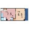 吉岡第３ビル 1DKの間取り