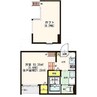 ハーモニーテラス大宮 1SKの間取り