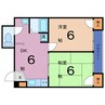 アクティ長池 2DKの間取り
