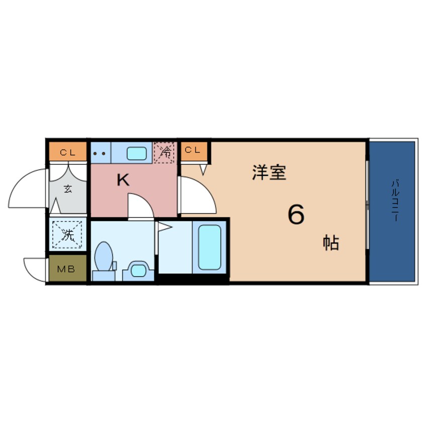 間取図 クレアート大阪トゥールビヨン