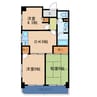 新森グレイス 3DKの間取り