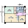 サンファミリーⅡ 2LDKの間取り