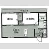 ラ・ネージュ新森 2LDKの間取り