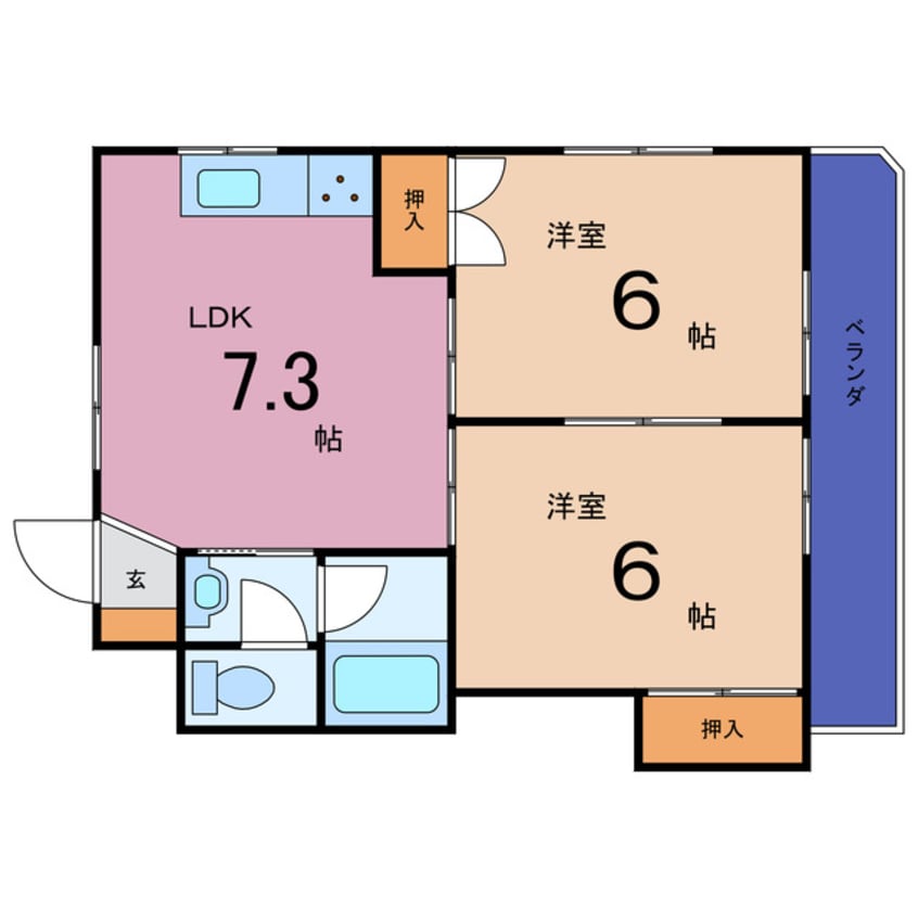 間取図 東洋プラザしろきた