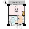クレールフォレスタ 1Kの間取り