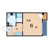 ラフィーネ新森 1Kの間取り