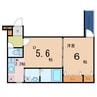 フジパレス高殿 1DKの間取り
