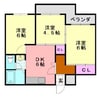 カルム新森 3DKの間取り