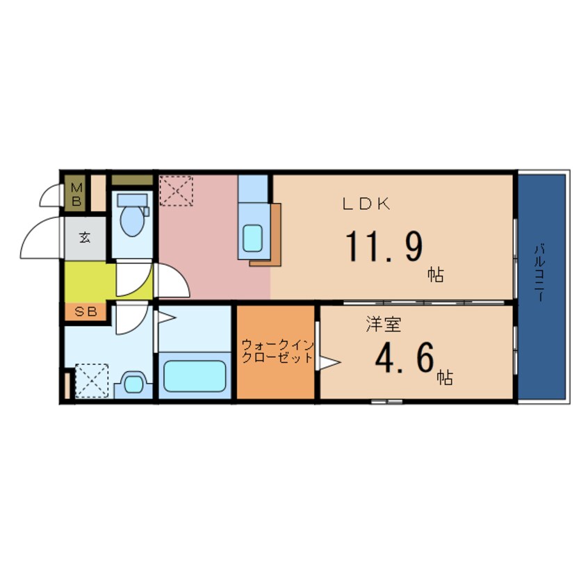 間取図 ヴァンベール森小路