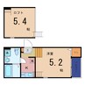 ハーモニーテラス今市Ⅱ 1SKの間取り