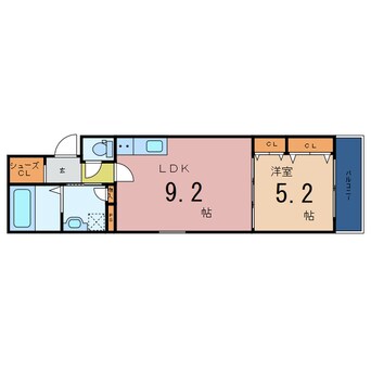 間取図 クリエオーレ馬場町