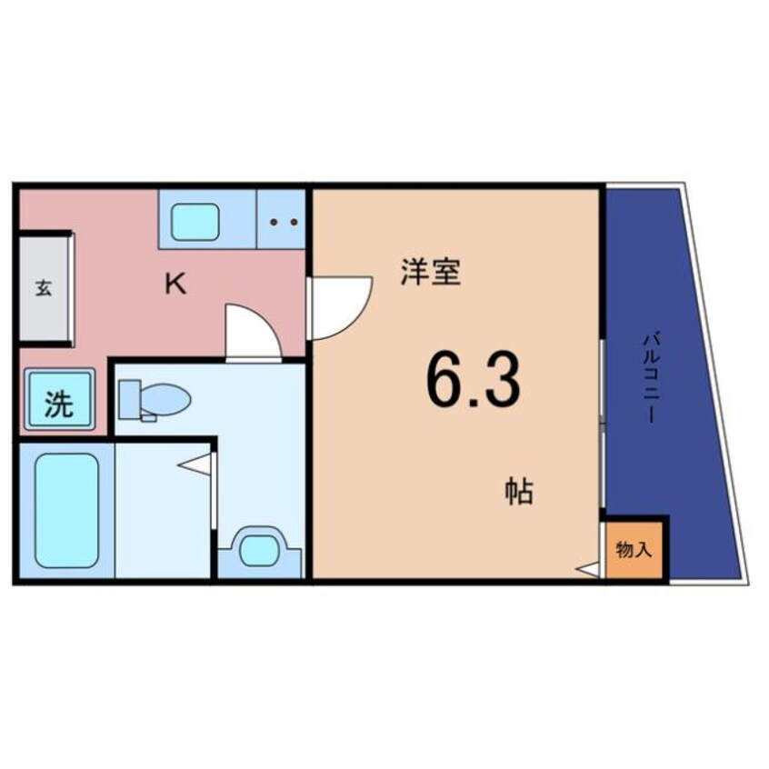 間取図 フルグランテ馬場町