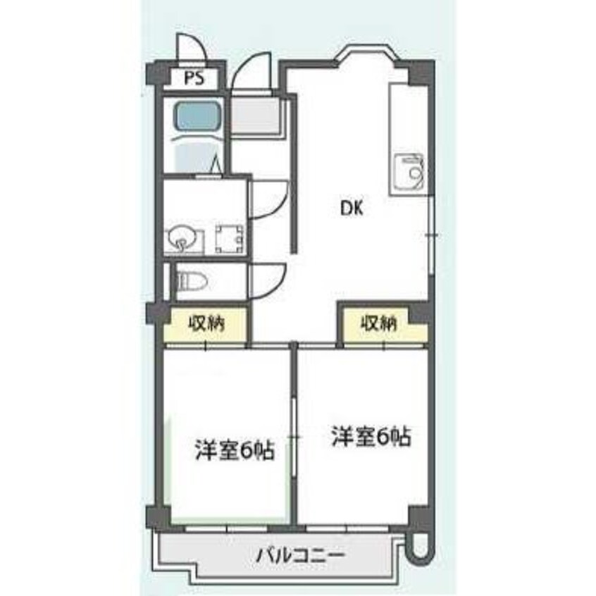 間取図 サンライズツイン関目2号館