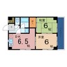 マンションハーモニー 2DKの間取り