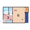 ハイマート新森Ⅱ 1Kの間取り