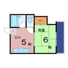 いすずハイツ 1DKの間取り