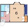 ホワイトハイツ（清水５丁目） 1Kの間取り