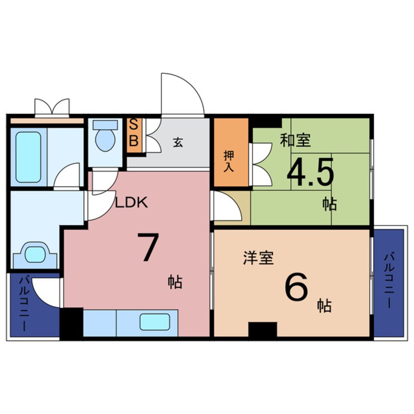 間取図 吉岡第１ビル