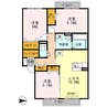 コスモ新森 3LDKの間取り