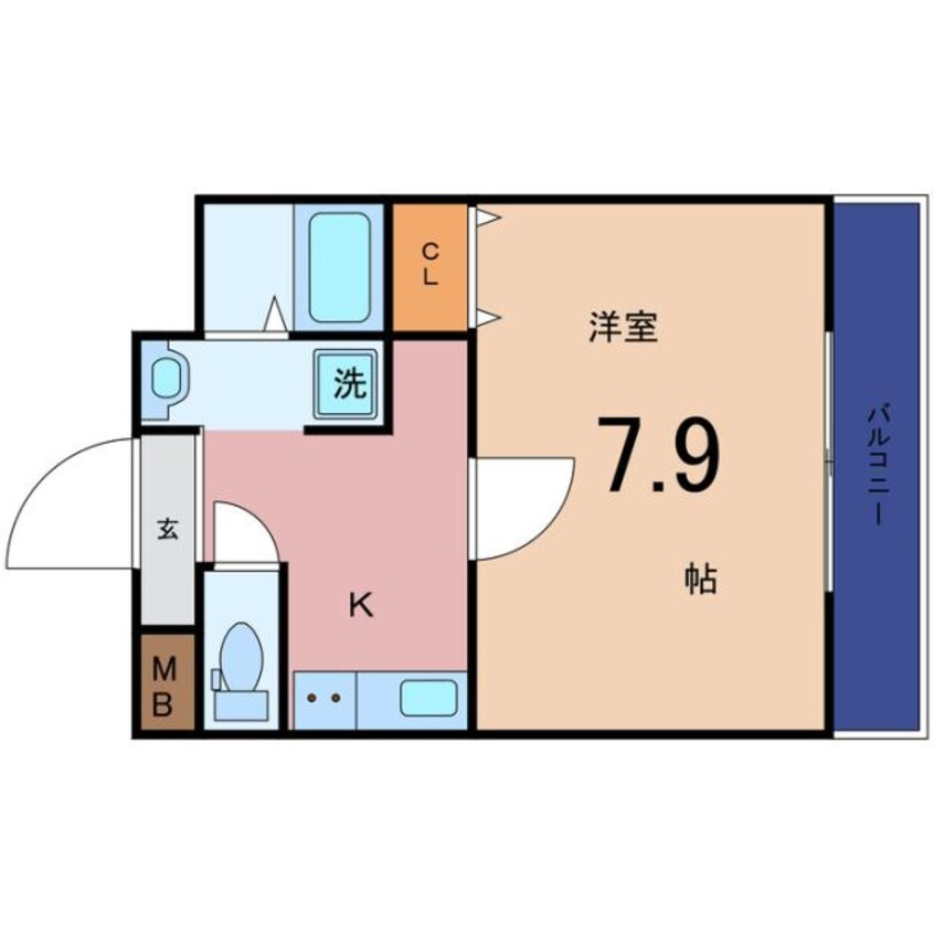 間取図 ヴィラナリー太子橋今市