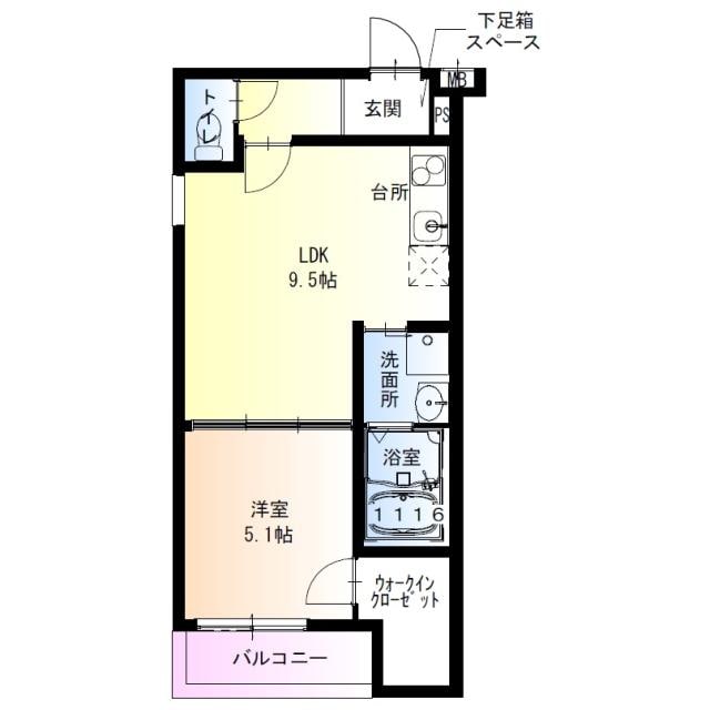 間取り図 フジパレス城北公園通Ⅵ番館
