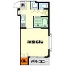 リブラルⅠ 1Kの間取り