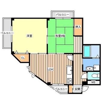 間取図 サンアベニュー井門Ⅱ