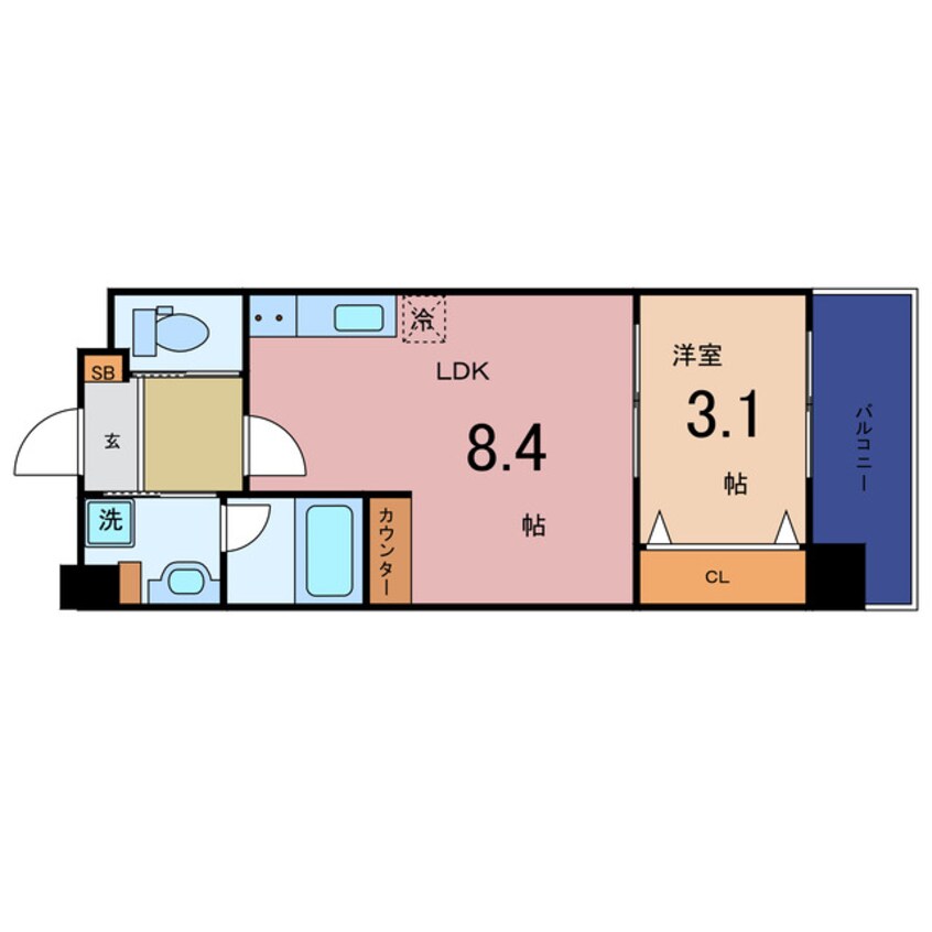 間取図 グローハイツ千林