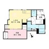 kai 清水1丁目 1LDKの間取り