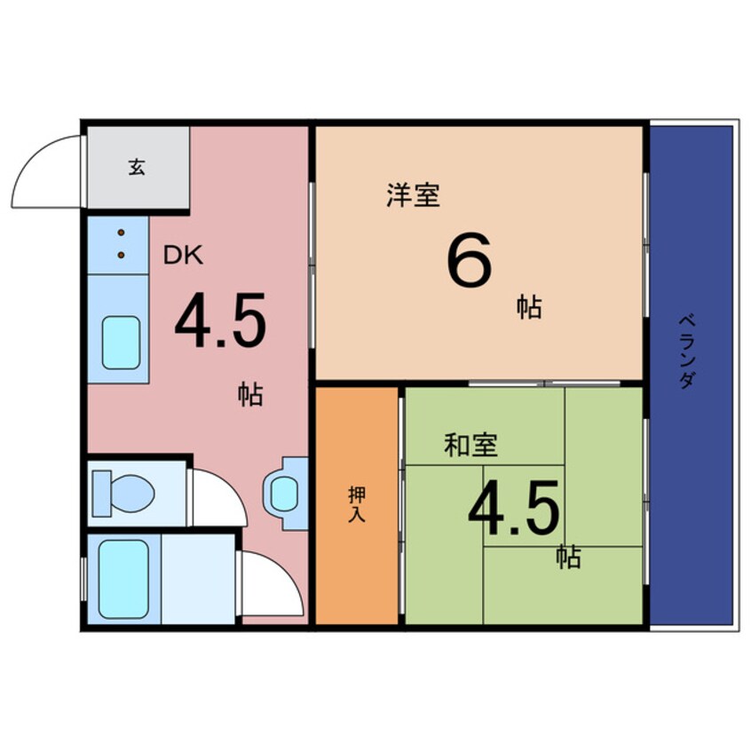 間取図 高殿マンション