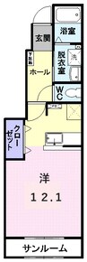 コリーヌＡ 1Rの間取り