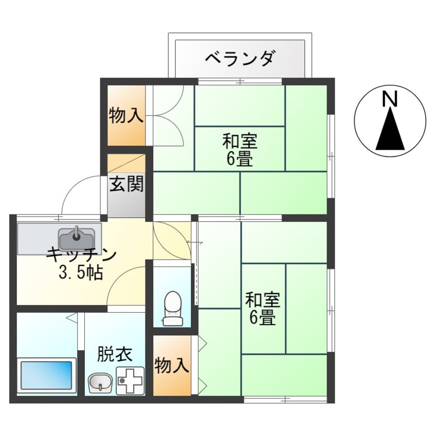 間取図 ヤマシチハイツ