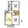 ヒルサイド・テラス Ｃ 2DKの間取り