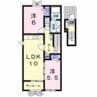 ソレイユＢ 2LDKの間取り
