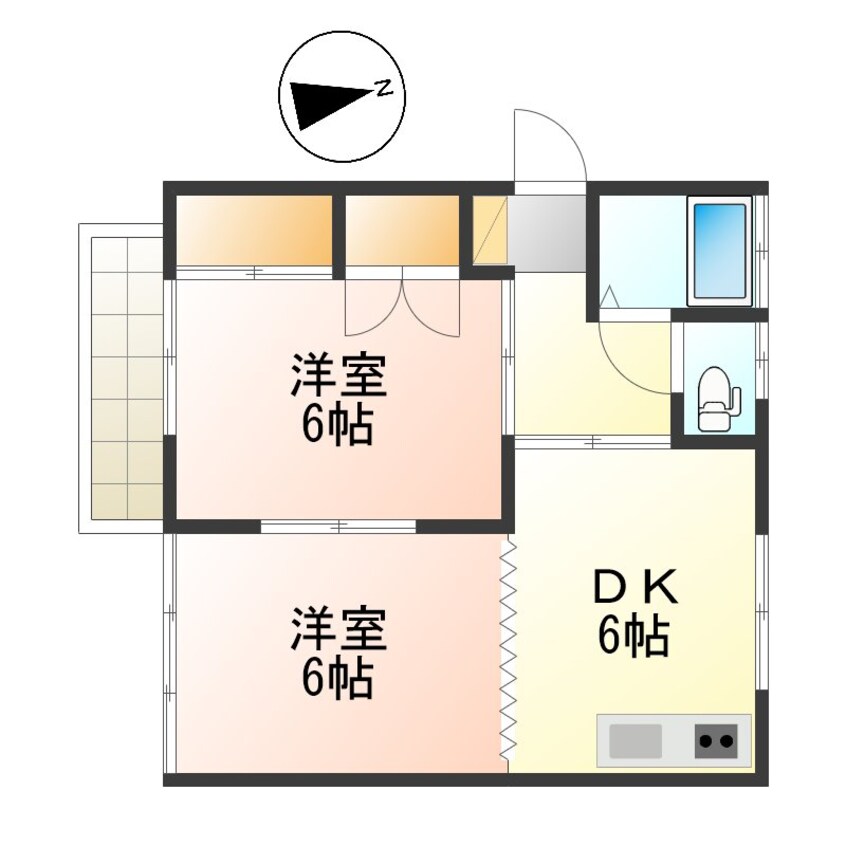 間取図 元木ビアンカ