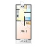 ホープハウス 1Kの間取り