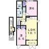 カルム・ｔ 2LDKの間取り