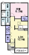ボニ－トＡ 1LDKの間取り