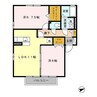 デュオフラット Ｂ 2LDKの間取り