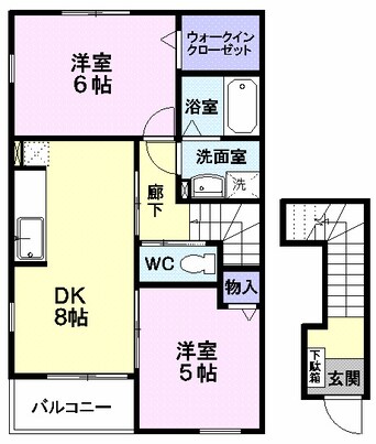 間取図 メゾン・カルム　Ｂ