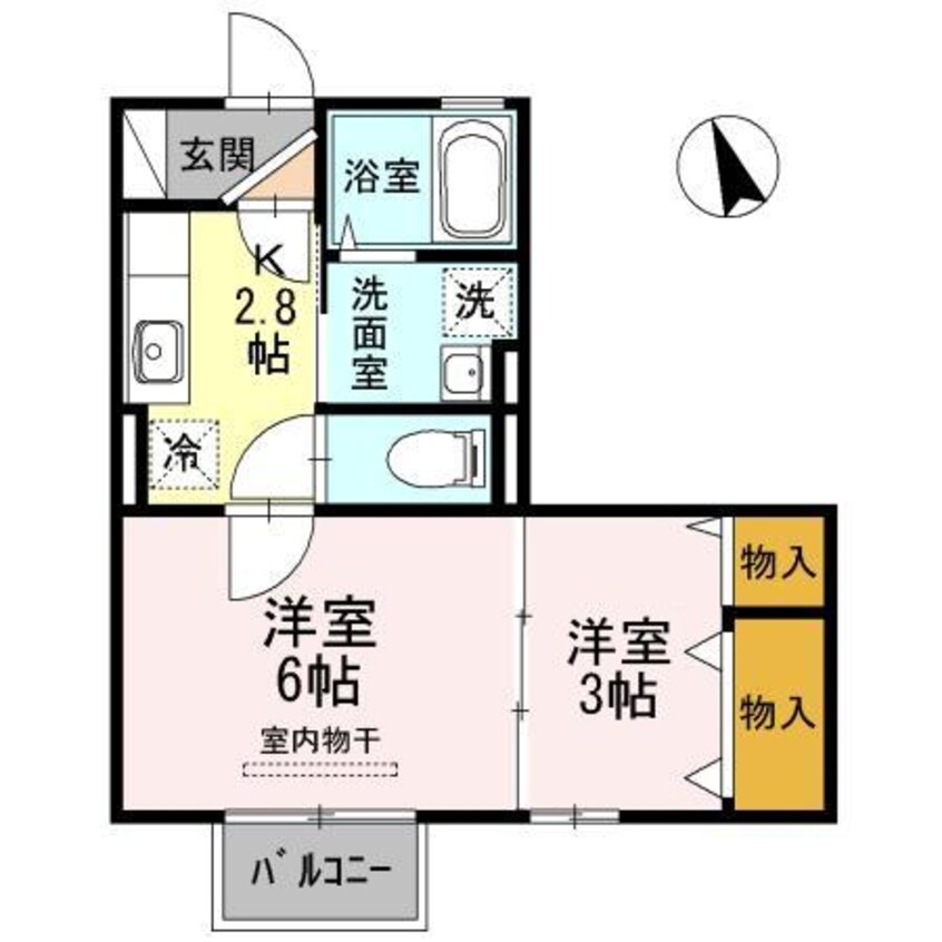 間取図 トワ ボヌール