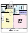 アルコバレーノ 1DKの間取り