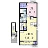 モダニスタ 1LDKの間取り