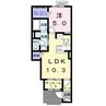 サンフラワー 1LDKの間取り