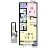 サンフラワー 1LDKの間取り