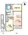 プルーニャⅠ 2LDKの間取り