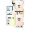 メゾンロイヤルＡ 2DKの間取り