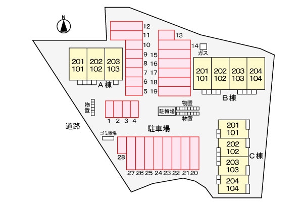 駐車場 ベルク　プラッツＣ
