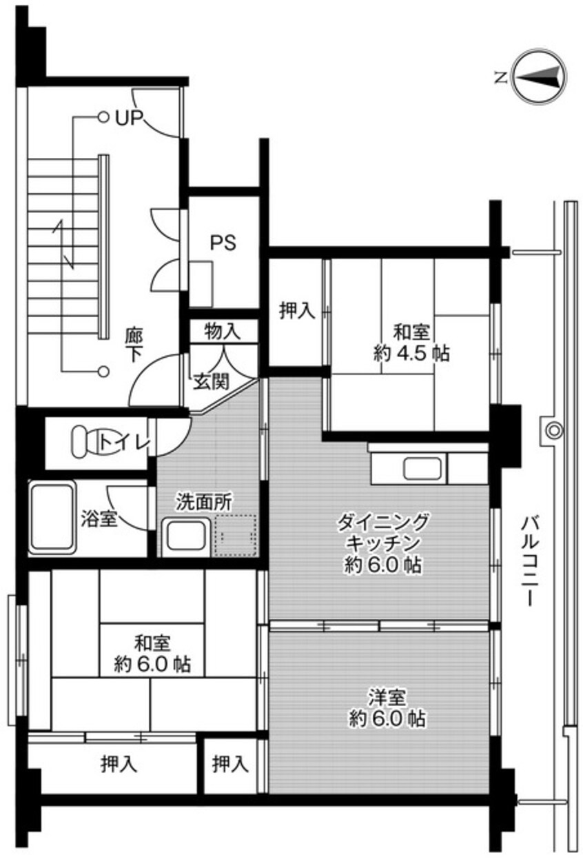 間取図 ビレッジハウス沼木2号棟