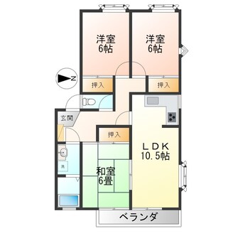 間取図 メゾンドセイサムズ